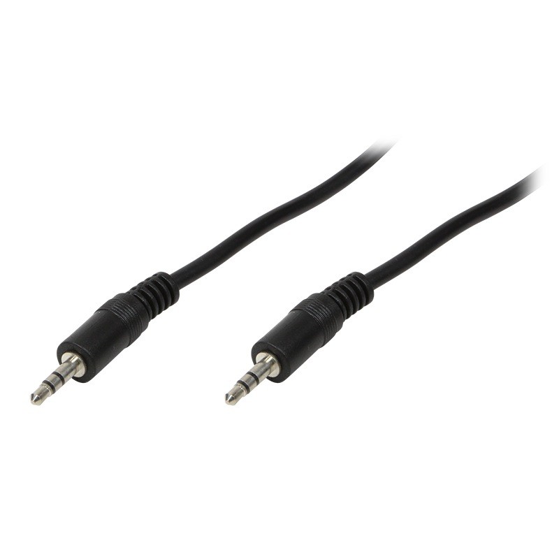 CABLU audio LOGILINK stereo (3.5 mm jack T/T), 3m, negru "CA1051" (timbru verde 0.08 lei)