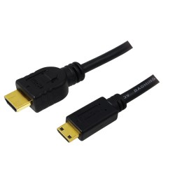 CABLU video LOGILINK, adaptor HDMI (T) la Mini-HDMI (Type C)(T), 1.5m, conectori auriti, rezolutie maxima 4K DCI (4096 x 2160) l