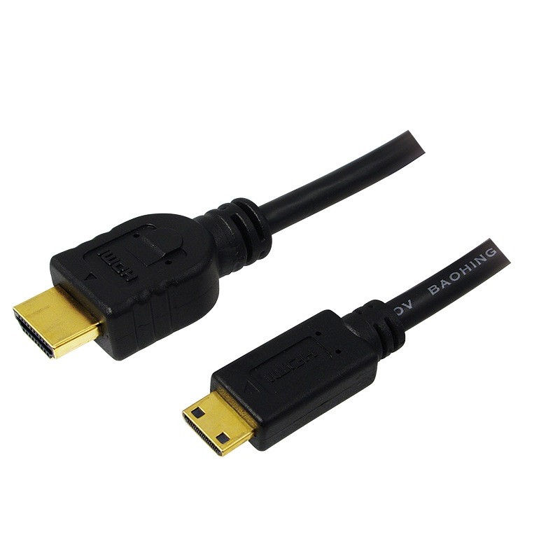 CABLU video LOGILINK, adaptor HDMI (T) la Mini-HDMI (Type C)(T), 1.5m, conectori auriti, rezolutie maxima 4K DCI (4096 x 2160) l