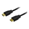 CABLU video LOGILINK, HDMI (T) la HDMI (T), 1m, conectori auriti, rezolutie maxima 4K UHD (3840 x 2160) la 30 Hz, negru, "CH0035