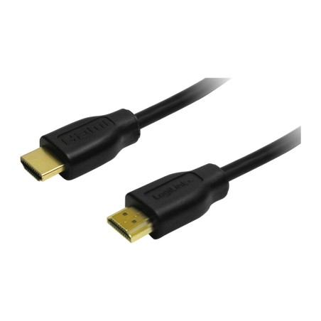 CABLU video LOGILINK, HDMI (T) la HDMI (T), 5m, conectori auriti, rezolutie maxima 4K UHD (3840 x 2160) la 30 Hz, negru, "CH0039