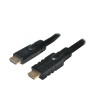 CABLU video LOGILINK, HDMI (T) la HDMI (T), 15m, conectori auriti, rezolutie maxima 4K UHD (3840 x 2160) la 30 Hz, negru, "CHA00