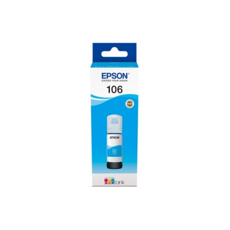 Cartus Cerneala Original Epson Cyan, nr.106, pentru L7160|L7180, 70ml, (timbru verde 0.15 lei), "C13T00R240"(RAPO)