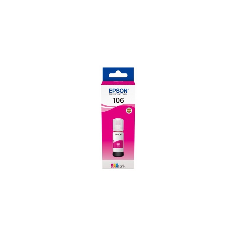 Cartus Cerneala Original Epson Magenta, nr.106, pentru L7160|L7180, 70ml, (timbru verde 0.15 lei), "C13T00R340"(RAPO)