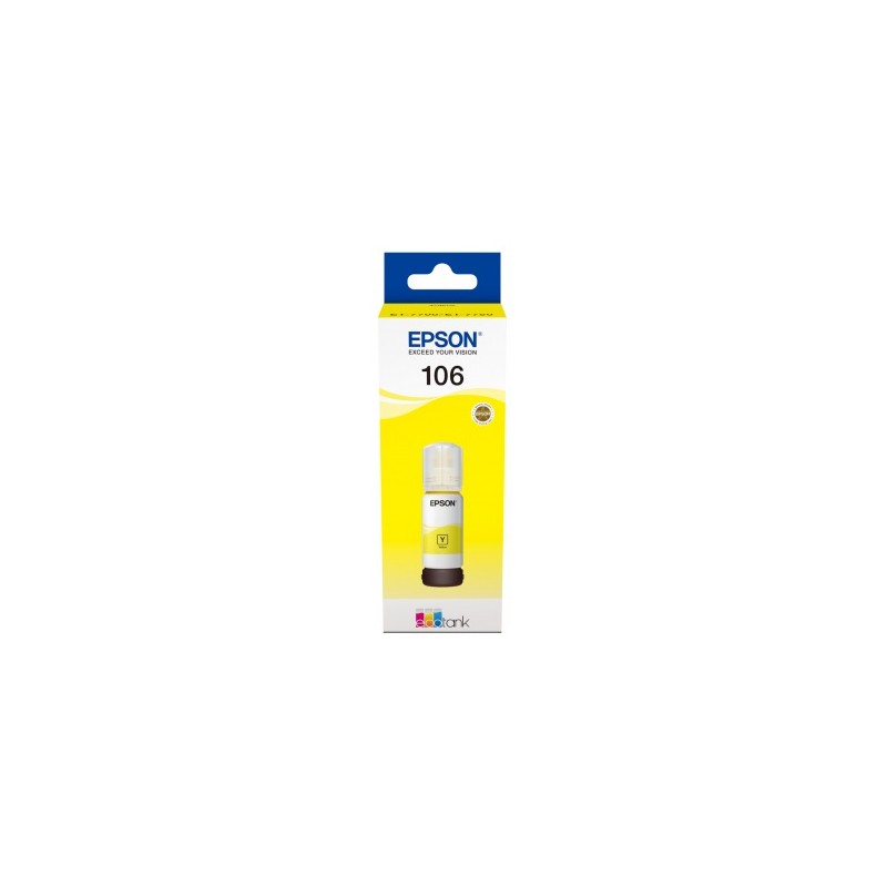 Cartus Cerneala Original Epson Yellow, nr.106, pentru L7160|L7180, 70ml, (timbru verde 0.15 lei), "C13T00R440"(RAPO)