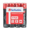 BATERIE VERBATIM  AAA (R3), 1.5V alcalina,  4 buc., shrink wrap "49500" (timbru verde 0.32 lei)
