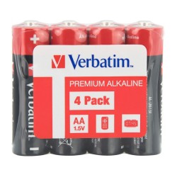 BATERIE VERBATIM  AA (R6), 1.5V alcalina,  4 buc., shrink wrap "49501" (timbru verde 0.32 lei)