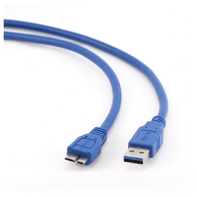 CABLU alimentare si date GEMBIRD, USB 3.0 (T) la Micro-USB 3.0 (T), 3m, albastru, "CCP-mUSB3-AMBM-10" (timbru verde 0.18 lei)