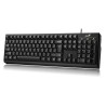 TASTATURA GENIUS USB, 104 taste, black, "Smart KB-100" "31300005400"  (timbru verde 0.8 lei)