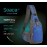 RUCSAC SPACER Sling, nylon,1 bretea, 2 compartimente principale,1 buzunar frontal,1 buzunar lateral, 35x18x7cm, water resistant,