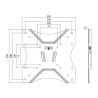 SUPORT de perete LOGILINK, pt 1 TV/monitor plat, diag. max 42 inch, fix, max 25 Kg, "BP0004"