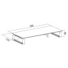 MASUTA TV LOGILINK, pt 1 TV/monitor plat, curbat, diag. max 56 inch, fix, max 20 Kg, "BP0027"