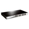SWITCH PoE D-LINK Smart 24 porturi 10/100Mbps (24 PoE) + 2 porturi Gigabit + 2 porturi combo SFP, IEEE 802.3af/at, carcasa metal