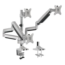SUPORT de birou LOGILINK, pt 3 TV/monitor plat, curbat, diag. max 32 inch, rotatie, inclinare, pivotare, orizontala, verticala, 