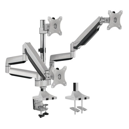 SUPORT de birou LOGILINK, pt 3 TV/monitor plat, curbat, diag. max 32 inch, rotatie, inclinare, pivotare, orizontala, verticala, 