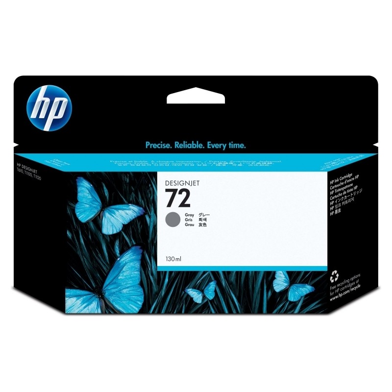 Cartus Cerneala Original HP Grey, nr.72, pentru DesignJet T1100|1120|1200|1300|2300|T610|620|770|790, , (timbru verde 0.15 lei),