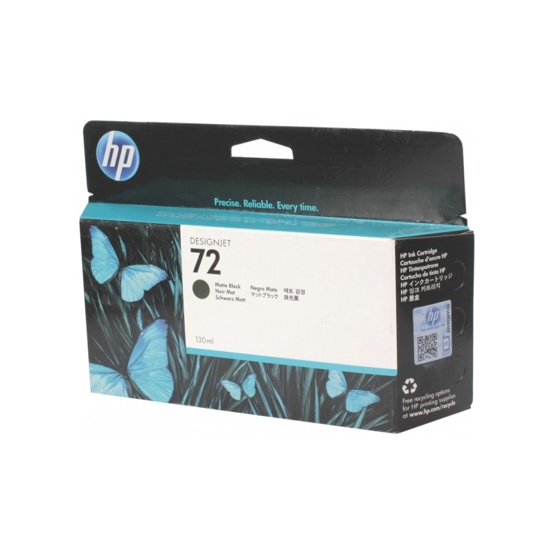 Cartus Cerneala Original HP Matte Black, nr.72, pentru DesignJet T1100|1120|1200|1300|2300|T610|620|770|790, , (timbru verde 0.1