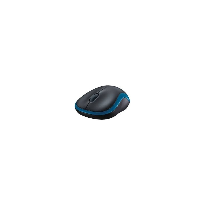 MOUSE LOGITECH, "M185", PC sau NB, wireless, 2.4GHz, optic, 1000 dpi, butoane/scroll 3/1 , albastru, 45507186 "910-002239" (timb