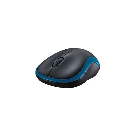 MOUSE LOGITECH, "M185", PC sau NB, wireless, 2.4GHz, optic, 1000 dpi, butoane/scroll 3/1 , albastru, 45507186 "910-002239" (timb