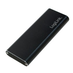 RACK extern LOGILINK, pt. SSD, M.2, M.2 S-ATA NGFF, interfata PC USB 3.2, aluminiu, negru, "UA0314" (timbru verde 0.8 lei)