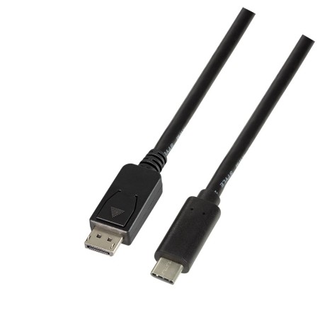 CABLU video LOGILINK, adaptor USB 3.1 Type-C (T) la DisplayPort (T), 1.8m, rezolutie maxima 4K UHD (3840 x 2160) la 60 Hz, negru