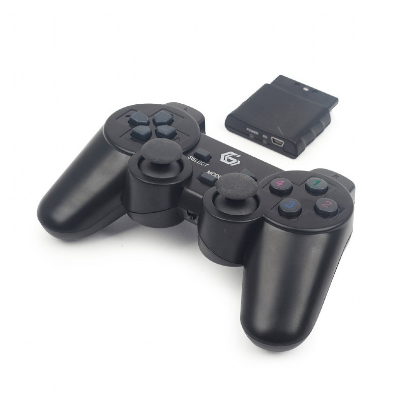 GAMEPAD wireless GEMBIRD, PC | PS2 | PS3, 2.4 GHz, negru, "JPD-WDV-01" (timbru verde 0.8 lei)