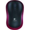 MOUSE LOGITECH, "M185", PC sau NB, wireless, 2.4GHz, optic, 1000 dpi, butoane/scroll 3/1, , rosu,45507187 "910-002240" (timbru v