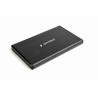 RACK extern pt. HDD/ SSD 2.5", GEMBIRD, interfata S-ATA, interfata PC: USB 3.0, negru, aluminiu, "EE2-U3S-3" (timbru verde 0.8 l