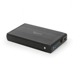 RACK extern GEMBIRD, extern pt. HDD, 3.5 inch, S-ATA, interfata PC USB 3.0, aluminiu, negru, "EE3-U3S-3" (timbru verde 0.8 lei)