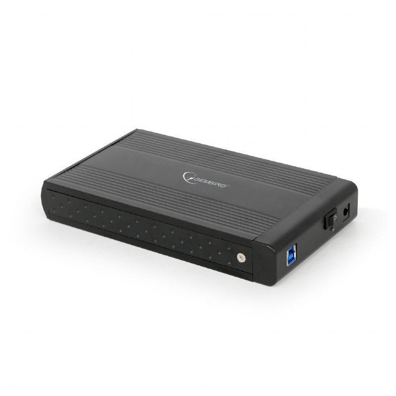 RACK extern GEMBIRD, extern pt. HDD, 3.5 inch, S-ATA, interfata PC USB 3.0, aluminiu, negru, "EE3-U3S-3" (timbru verde 0.8 lei)