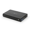 RACK extern GEMBIRD, extern pt. HDD, 3.5 inch, S-ATA, interfata PC USB 3.0, aluminiu, negru, "EE3-U3S-3" (timbru verde 0.8 lei)