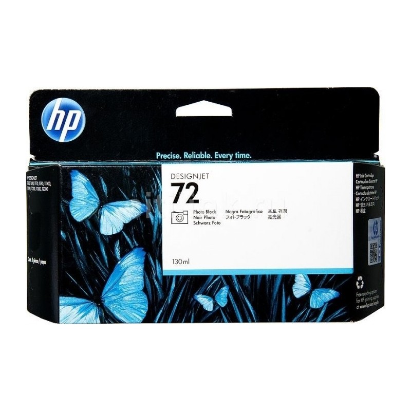 Cartus Cerneala Original HP Photo Black, nr.72, pentru DesignJet T1100|1120|1200|1300|2300|T610|620|770|790, , (timbru verde 0.1