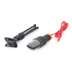 MICROFON GEMBIRD, suport tip trepied, conector Jack 3.5 mm, negru, "MIC-D-03" (timbru verde 0.03 lei)
