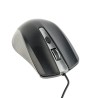 MOUSE GEMBIRD, PC sau NB, cu fir, USB, optic, 1200 dpi, butoane/scroll 4/1, , negru / gri, "MUS-4B-01-GB" (timbru verde 0.18 lei