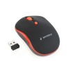 MOUSE GEMBIRD, PC sau NB, wireless, 2.4GHz, optic, 1600 dpi, butoane/scroll 4/1, , negru / rosu, "MUSW-4B-03-R" (timbru verde 0.