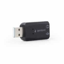 PLACA de SUNET GEMBIRD, extern, interfata USB 2.0, conectori 3.5 mm jack, "SC-USB2.0-01" (include timbru verde 0.18lei)