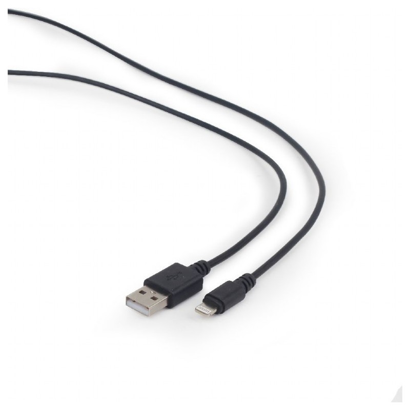 CABLU alimentare si date GEMBIRD, pt. smartphone, USB 2.0 (T) la Lightning (T), 3m, black, "CC-USB2-AMLM-10" (timbru verde 0.08 