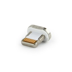 CAP MAGNETIC pt. cablu GEMBIRD, USB 2.0, Lightning (T), alb, "CC-USB2-AMLM-8P" (timbru verde 0.08 lei)