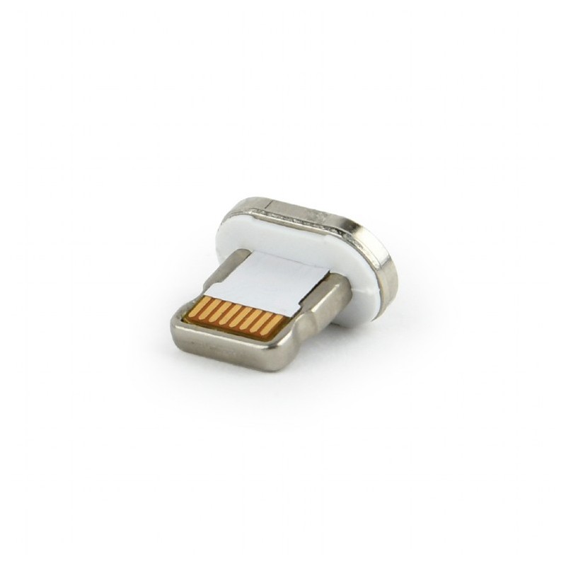 CAP MAGNETIC pt. cablu GEMBIRD, USB 2.0, Lightning (T), alb, "CC-USB2-AMLM-8P" (timbru verde 0.08 lei)