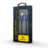 CABLU alimentare si date GEMBIRD, pt. smartphone, USB 2.0(T) la Lightning(T), 2m, premium,conectori auriti,impletire din bumbac,