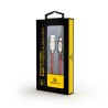 CABLU alimentare si date GEMBIRD, pt. smartphone, USB 2.0 (T) la Lightning (T), 2m, premium, cablu din cauciuc, rosu, conectori 