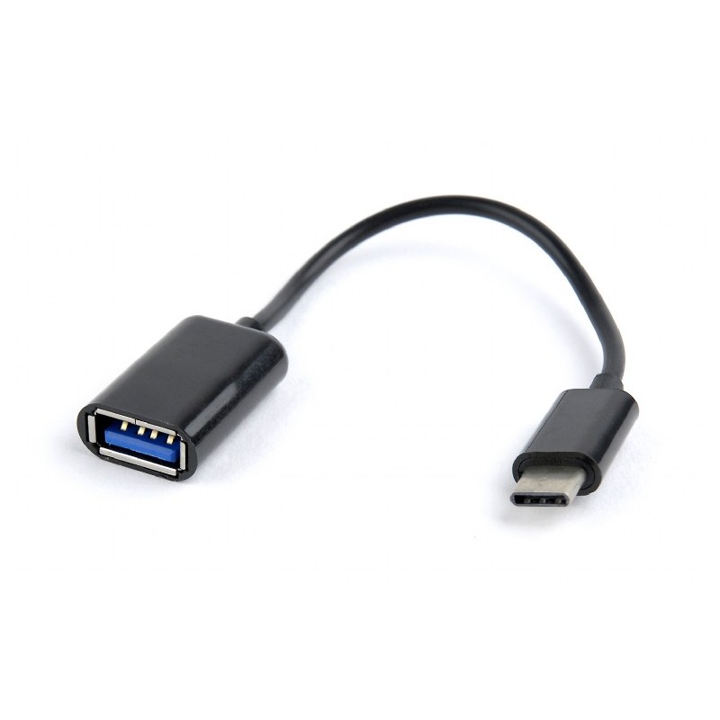 CABLU adaptor OTG GEMBIRD, pt. smartphone, USB 2.0 Type-C (T) la USB 2.0 (M), 16cm, asigura conectarea telef. la o tastatura, mo
