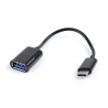 CABLU adaptor OTG GEMBIRD, pt. smartphone, USB 2.0 Type-C (T) la USB 2.0 (M), 16cm, asigura conectarea telef. la o tastatura, mo