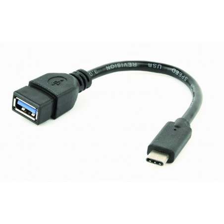 CABLU adaptor OTG GEMBIRD, pt. smartphone, USB 3.0 Type-C (T) la USB 3.0 (M), 20cm, asigura conectarea telef. la o tastatura, mo