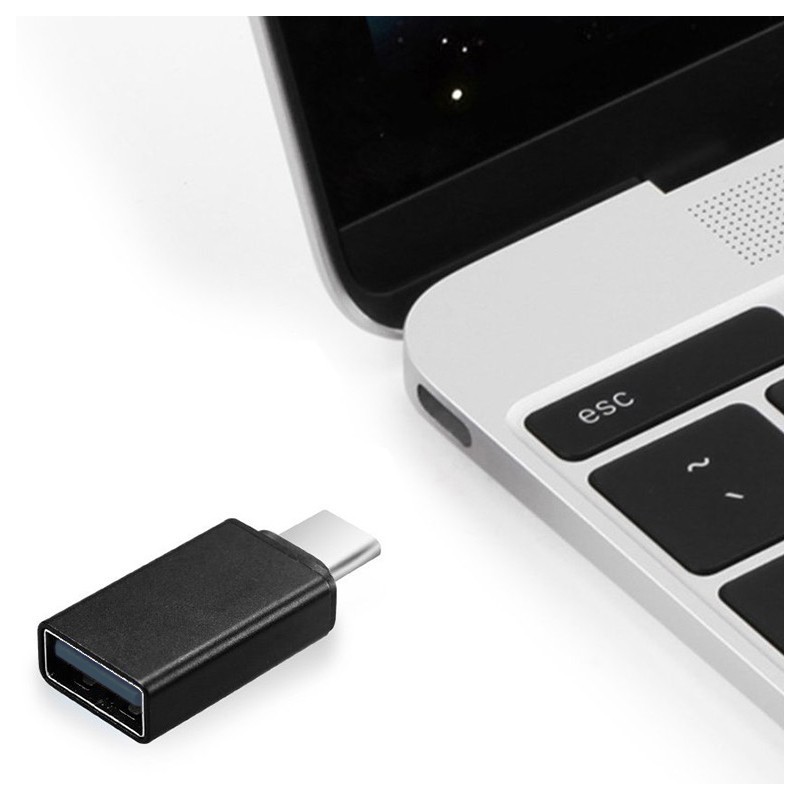 ADAPTOR GEMBIRD, pt. smartphone, USB 2.0 Type-C (T) la USB 2.0 (M), negru, "A-USB2-CMAF-01" (timbru verde 0.08 lei)