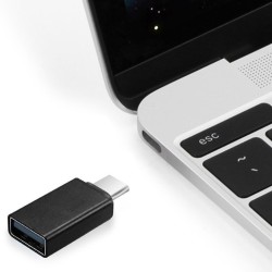 ADAPTOR GEMBIRD, pt. smartphone, USB 2.0 Type-C (T) la USB 2.0 (M), negru, "A-USB2-CMAF-01" (timbru verde 0.08 lei)
