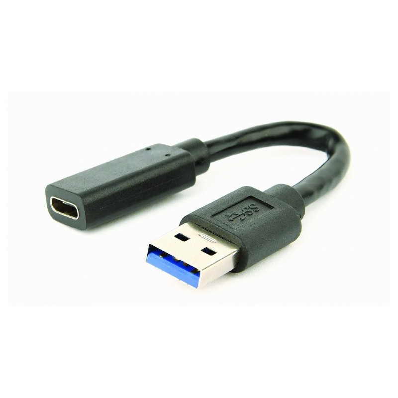 ADAPTOR GEMBIRD, USB 3.1 (T) la USB 3.0 Type-C (M), negru, "A-USB3-AMCF-01" (timbru verde 0.08 lei)