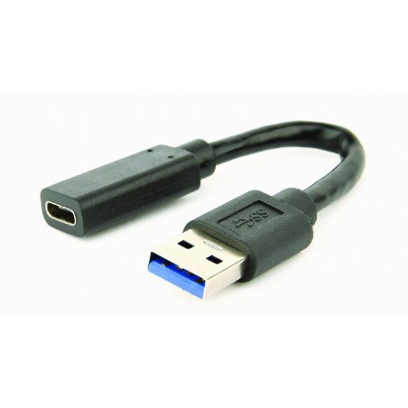 ADAPTOR GEMBIRD, USB 3.1 (T) la USB 3.0 Type-C (M), negru, "A-USB3-AMCF-01" (timbru verde 0.08 lei)