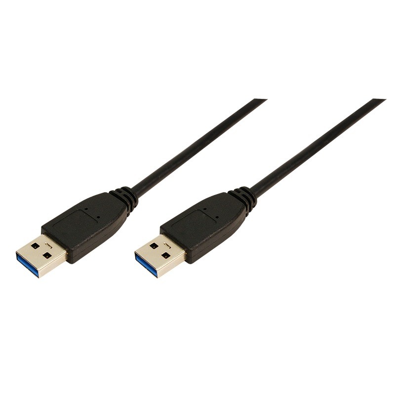 CABLU USB LOGILINK, USB 3.0 (T) la USB 3.0 (T), 2m, black, "CU0039" (timbru verde 0.08 lei)