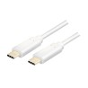CABLU alimentare si date LOGILINK, pt. smartphone, USB 3.2, USB Type-C (T) la USB Type-C (T), 1m, alb, "CU0131" (timbru verde 0.